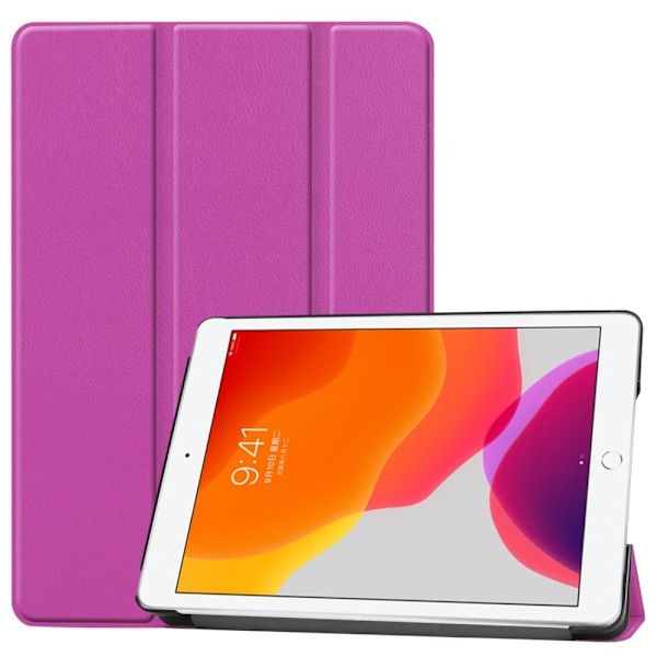 iPad 10.2 (2021) / (2020) / (2019) tredelat flipfodral i PU-läder - Lila Lila