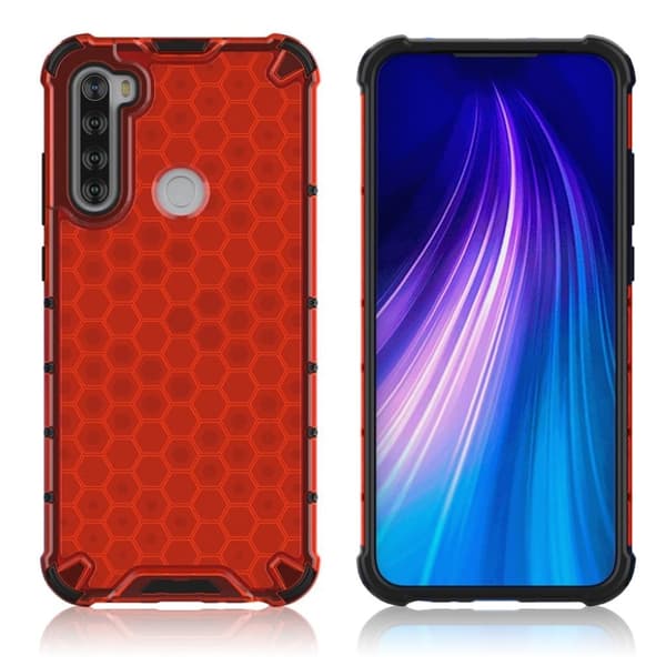 Bofink Honeycomb Xiaomi Redmi Note 8T cover – Rød Red