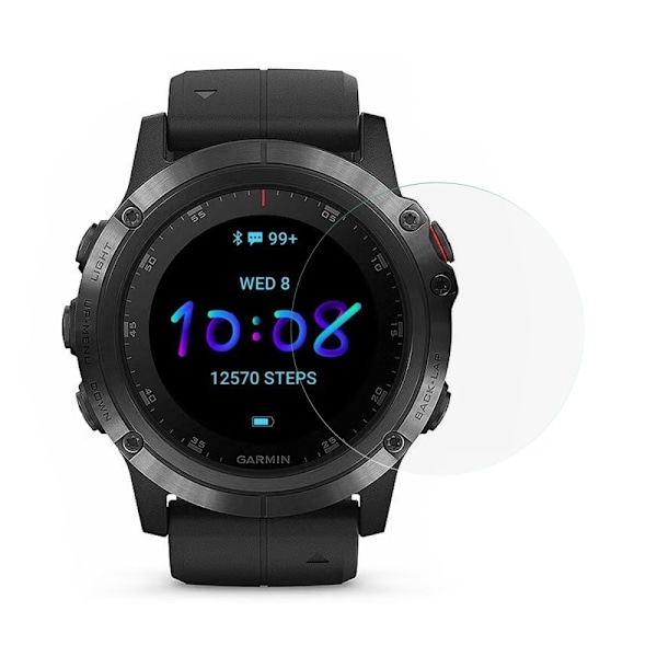 Garmin Fenix 5S Plus skærmbeskyttelse af hærdet glas Transparent