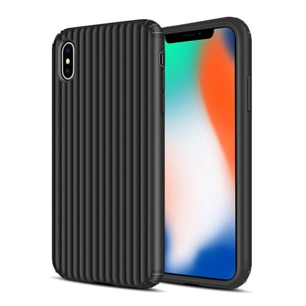 iPhone Xs Max koffertform hybrid deksel - Svart Black