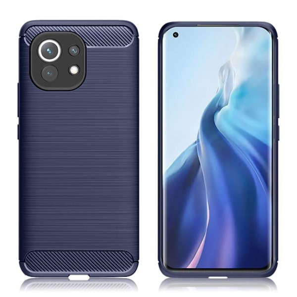 Carbon Flex case - Xiaomi Mi 11 - Blå Blue