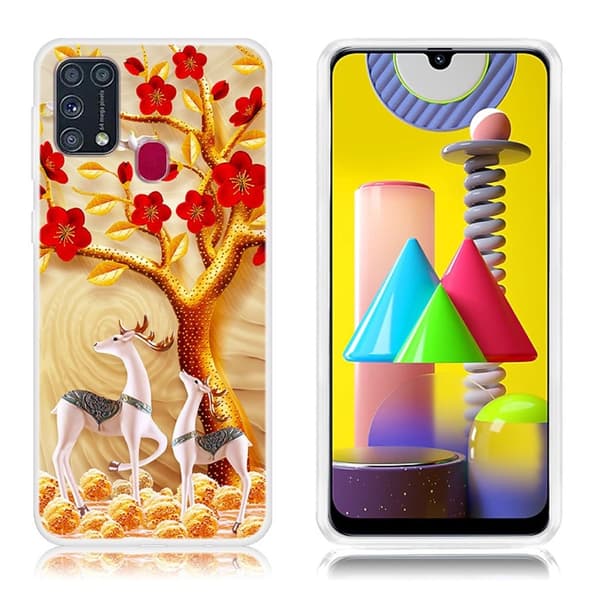 Deco Samsung Galaxy M31 skal - Ren Och Träd multifärg