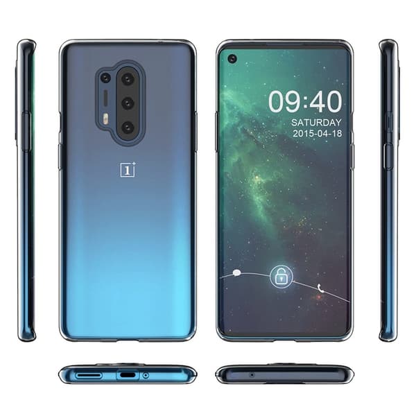 Ultratynt, gjennomsiktig etui til OnePlus 8 Pro Transparent