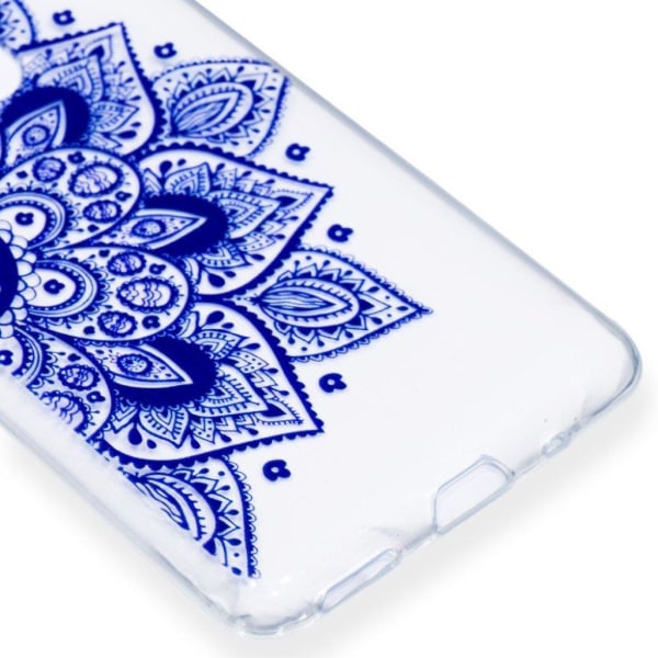 Nokia 5.1 mobilskal silikon tryckmönster - Blå lotus Blå