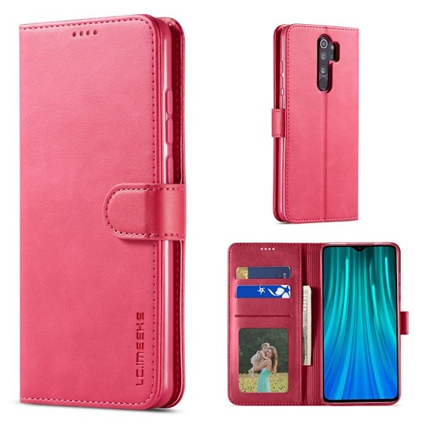 LC.Imeeke läder Xiaomi Redmi Note 8 Pro fodral - Röd Röd