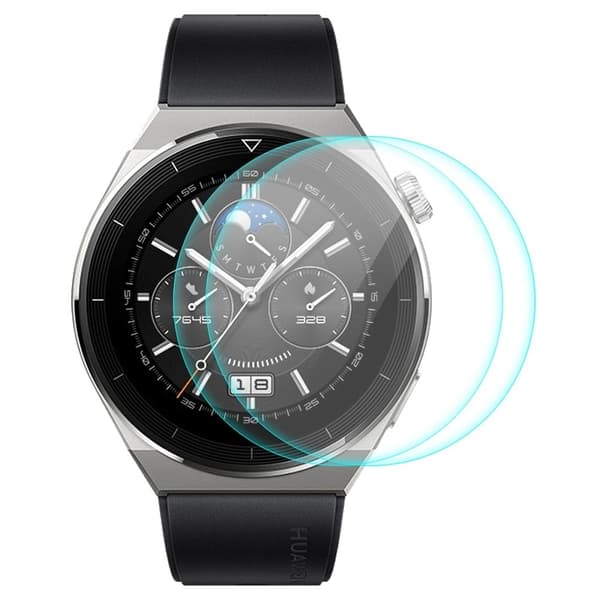 2Pcs ENKAY Huawei Watch GT 3 Pro 46mm 9H tempered glass screen protector Transparent