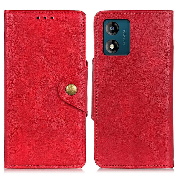 Alpha Motorola Moto E13 Läppäkotelo - Punainen Red