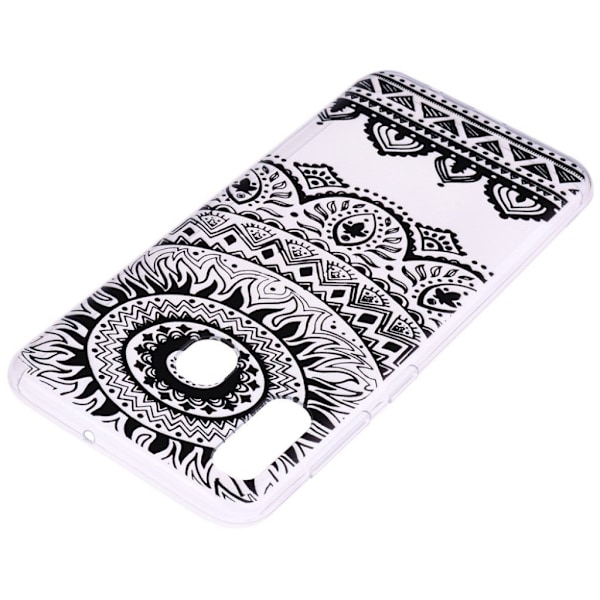 Deco Samsung Galaxy A40 cover - Sort Blomst Black