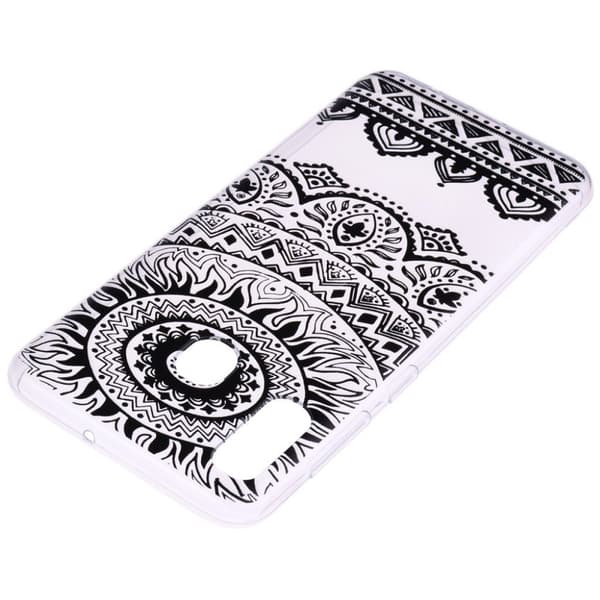 Deco Samsung Galaxy A40 deksel - Svart Flower Black