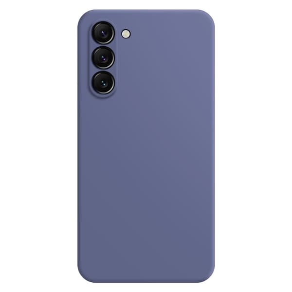 Avfaset gummiert anti-falldeksel for Samsung Galaxy S23 - Gråblå Blue