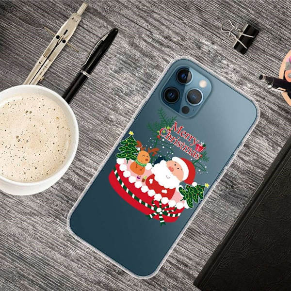 Julfodral till iPhone 14 Pro - Tomte Och Tomte Röd