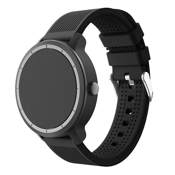 Garmin Vivoactive 3 silikoninen kellonauha - Musta Black