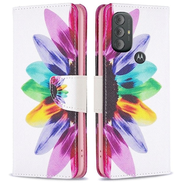 Wonderland Motorola Moto G Power (2022) flip etui - Solsikke Multicolor