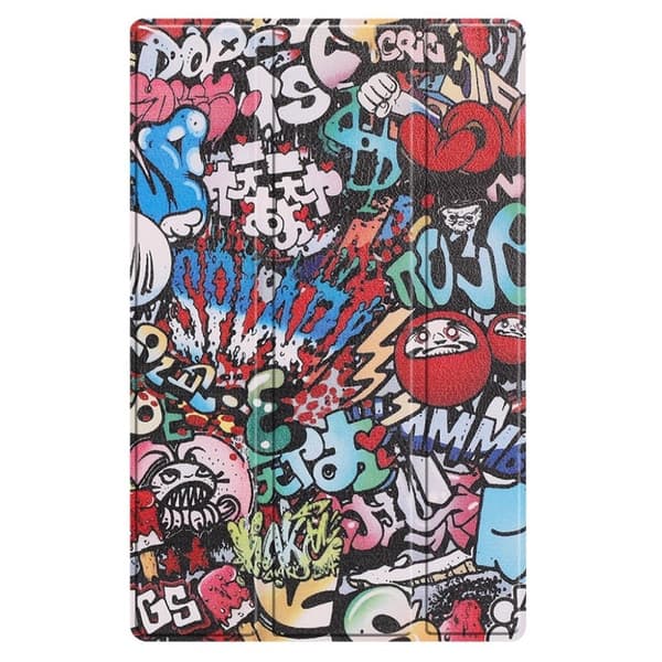 Lenovo Tab M10 HD Gen 2 tri-fold mønster læder flip etui - Særligt Mønster Multicolor