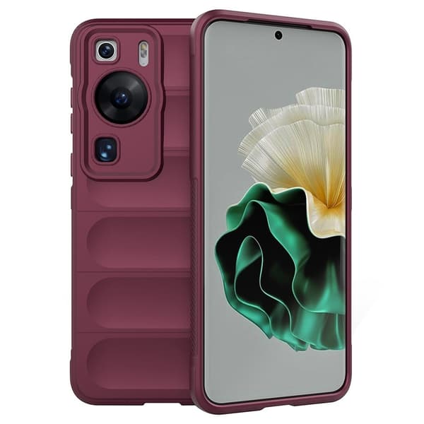 Deksel med mykt grep for Huawei P60 - Vinrød Red