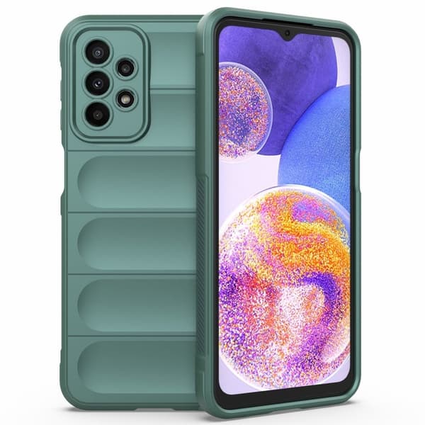Mjukt greppformat Samsung Galaxy A23 5G skal - Grön Grön
