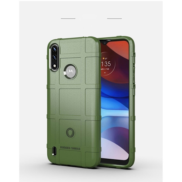 Rugged Shield Etui Motorola Moto E7 Power - Grønn Green