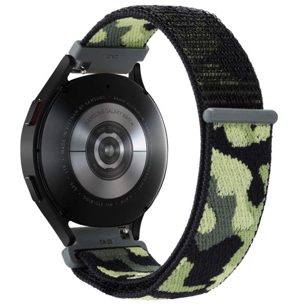 22mm Universal camouflage style nylonw watch strap - Army Green Green