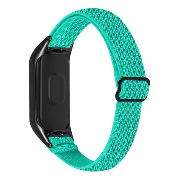 Xiaomi Mi Smart Band 6 / 5 elastinen nailon kellonhihna - Mintunvihreä Green