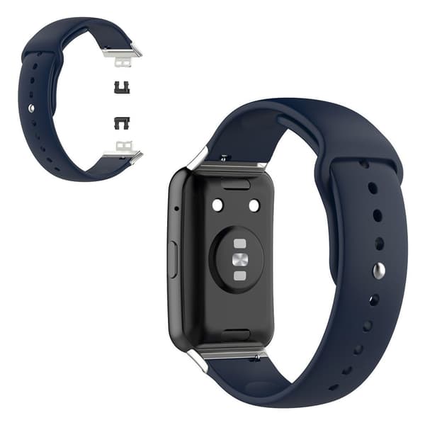 Huawei Watch Fit enkel silikone-urrem - Mørkeblå Blue