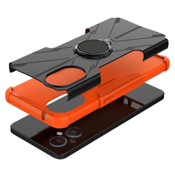 Kickstand-skydd med magnetiskt ark för OnePlus Nord N20 5G - Orange Orange