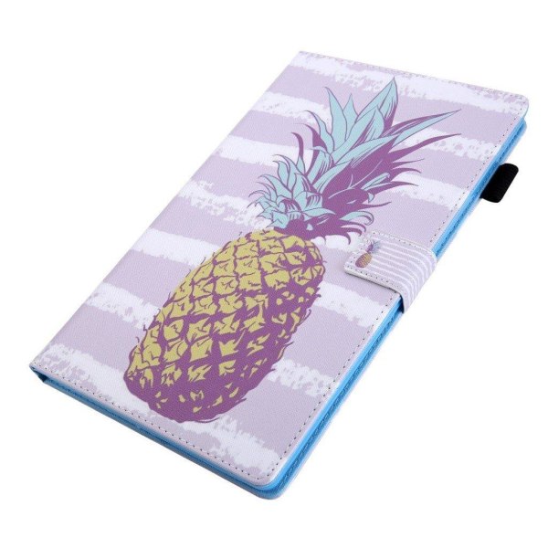 Samsung Galaxy Tab S5e mønstret og flervinklet lædercover - ananas Multicolor