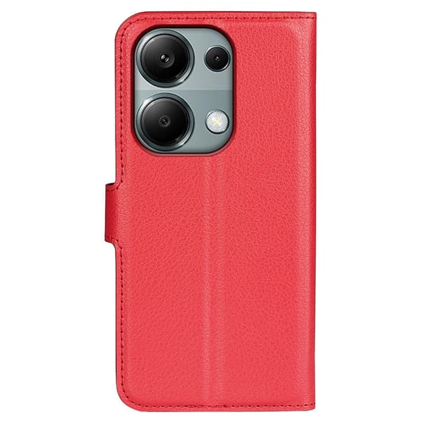 Classic Xiaomi Redmi Note 13 Pro 4G flip kuoret - Punainen Red