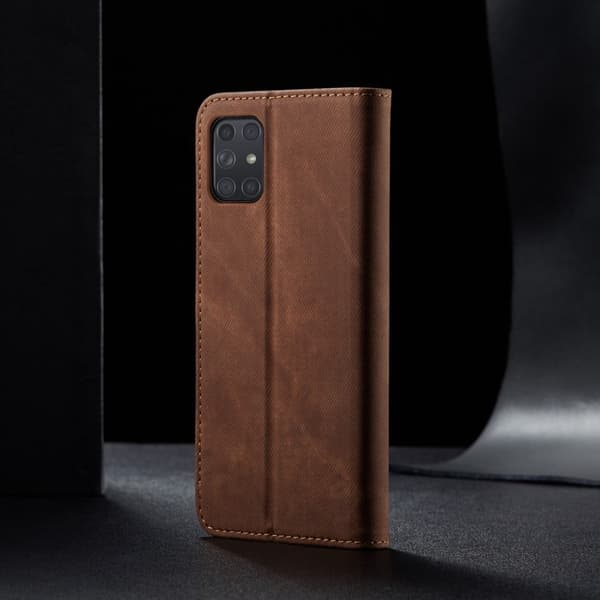Jeans Samsung Galaxy A72 5G flip etui - brun Brown