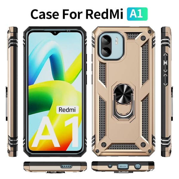 Bofink Combat Xiaomi Redmi A1 Suojakotelo - Kulta Gold