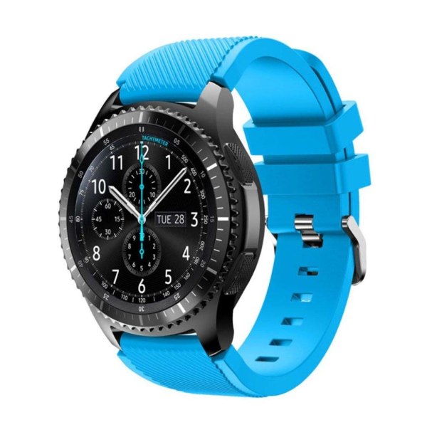 Samsung Gear S3 trendig silikon klockarmband - Blå Blå