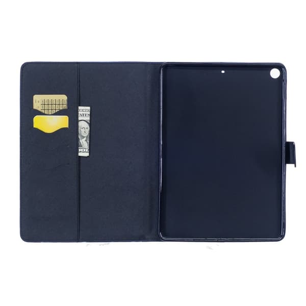 iPad (2017) Etui laget av kunstlær og silikon – Motto Blue