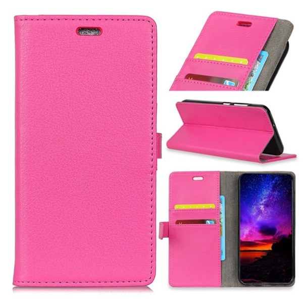 Huawei Mate 10 Lite Enfärgat läder fodral - Rosa Rosa