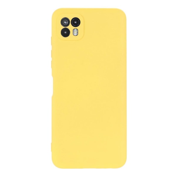 Matte liquid silicone cover for Motorola Moto G50 5G - Yellow Yellow