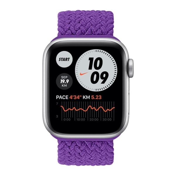 Apple Watch (45mm) elastic watch strap - Purple / Size: XL Lila