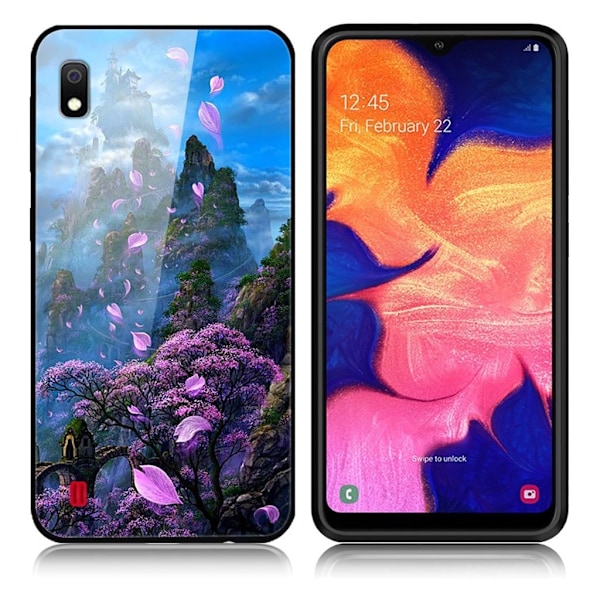 Fantasy Samsung Galaxy A10 cover - Blomster Bjerg Multicolor