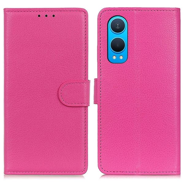 Classic OnePlus Nord CE4 Lite / Oppo K12x flip etui - Rose Pink