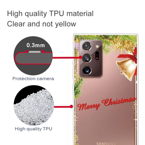 Christmas Samsung Galaxy Note 20 Ultra fodral - jul Bell Guld