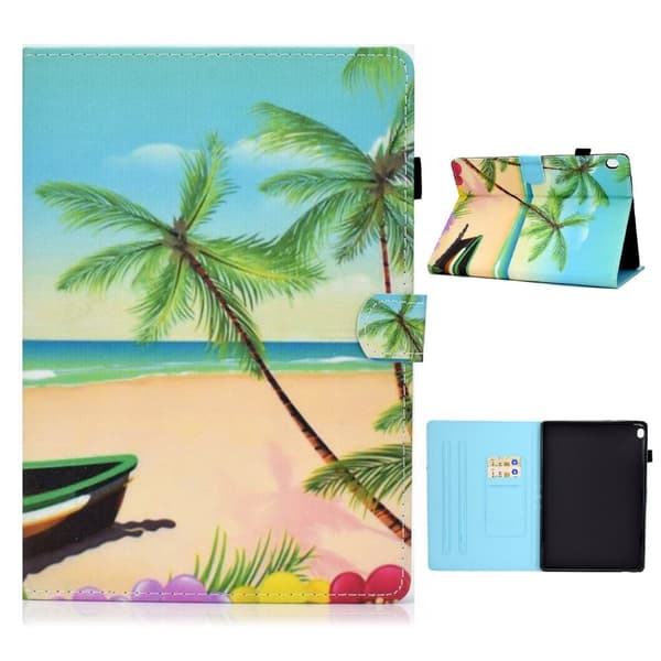Lenovo Tab M10 coolt mönstrat flipfodral i läder - Strand multifärg