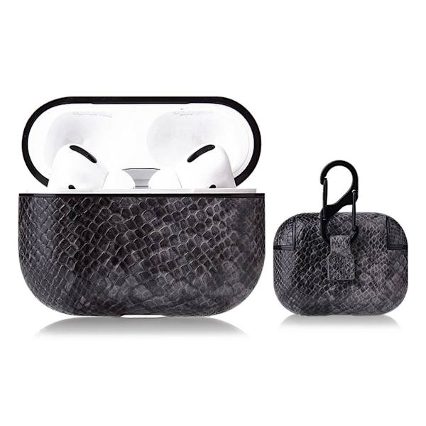 AirPods Pro kul snake tekstur etui - Grå Silver grey