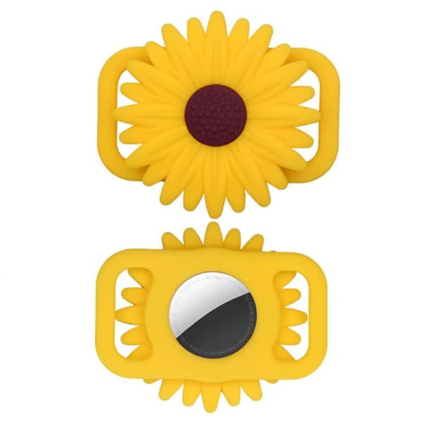AirTags daisy flower silikoneovertræk - Gul Yellow