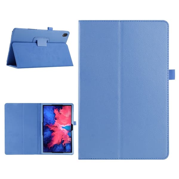 Lenovo Tab P11 litchi-tekstur læderetui - Blå Blue