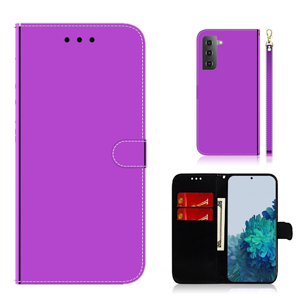 Mirror Samsung Galaxy S21 Plus flip etui - lilla Purple