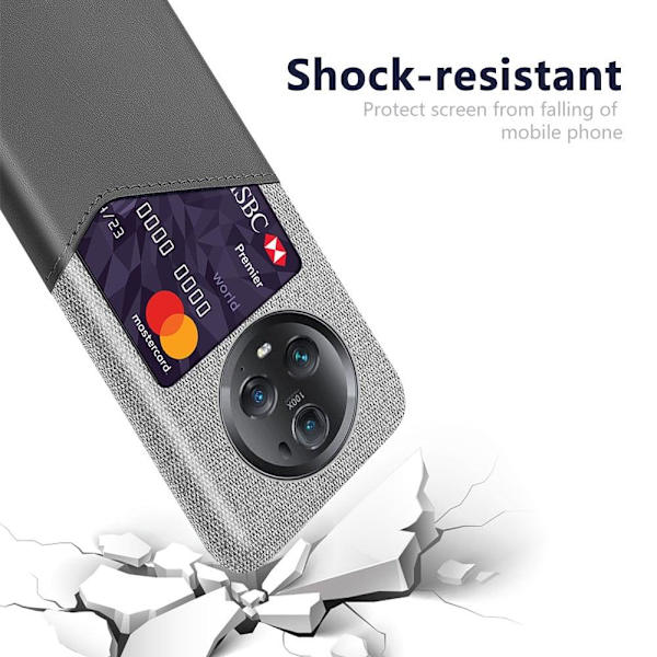 Bofink Honor Magic5 Pro Kort Cover - Grå Silver grey
