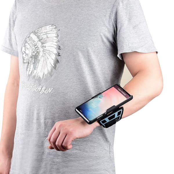 Galaxy S10 Plus vevd nylon armbåndet Black