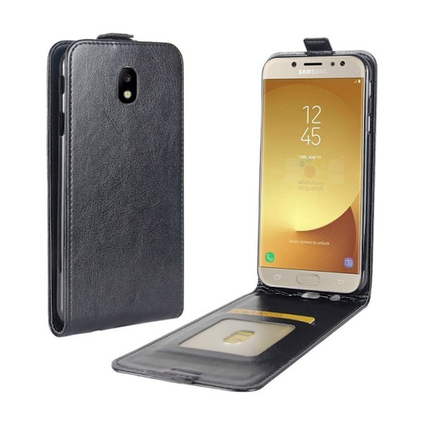 Samsung Galaxy J5 (2017) Enfärgat flipfodral - Svart Svart