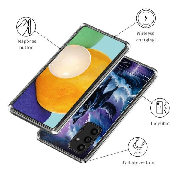 Vibe Samsung Galaxy A15 cover - Ulve Totem Blue