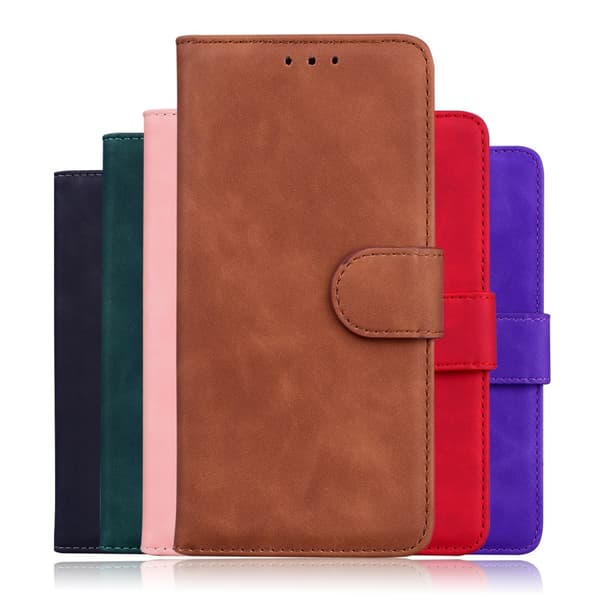 Læder Wallet Stand Phone Case til iPhone 7/8/SE (2020)/SE (2022) - Brun Brown