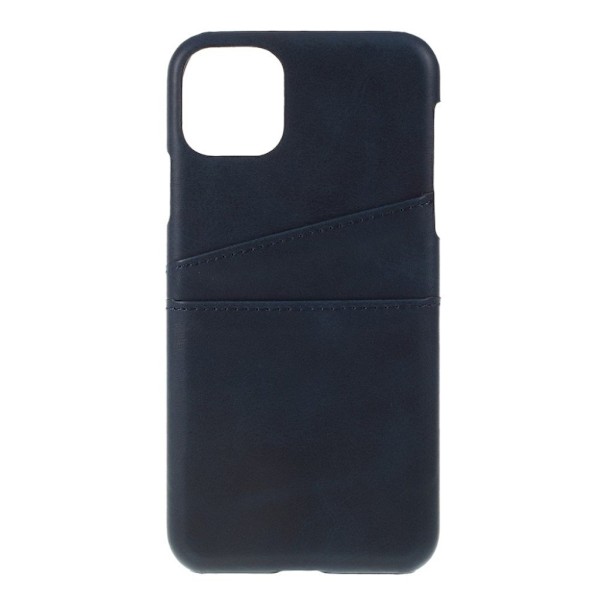 Dual Card etui til iPhone 11 Pro Max - Blå Blue