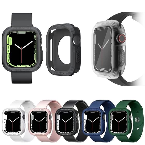 Apple Watch (41mm) TPU-suojus - Musta Black
