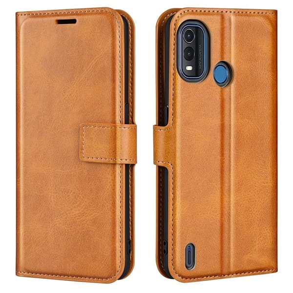 Læretui med Lommebok til Nokia G11 Plus - Gul Yellow